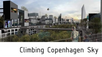 Climbing Copenhagen sky