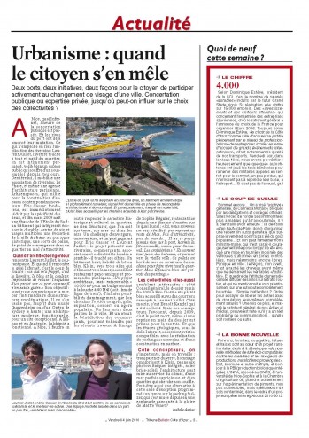 Newspaper La Tribune : article about the southern star by Arkhenspaces