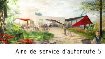 Aire de service d'autoroute bioclimatique par Arkhenspaces, Damour, Liban