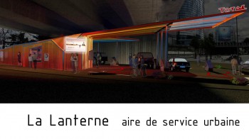 la-lanterne, aire de service urbaine par Arkhenspaces