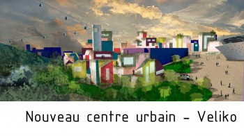 Nouveau centre urbain à Veliko Tarnovo par Arkhenspaces